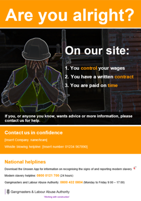 Are you alright poster, on our site you control your wages, you have a written contract, you are paid on time