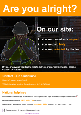 Are you alright poster, on our site you are treated with respect, your are paid fairly, you are protected by the law