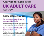 Applying For A Job In The Care Sector Poster Image