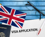 British Flag, Passport And Visa Application Form